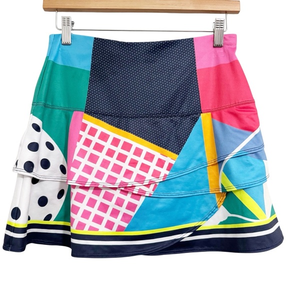 Lucky In Love Long Double Hit Sideline Scallop Skort Small - Picture 4 of 11